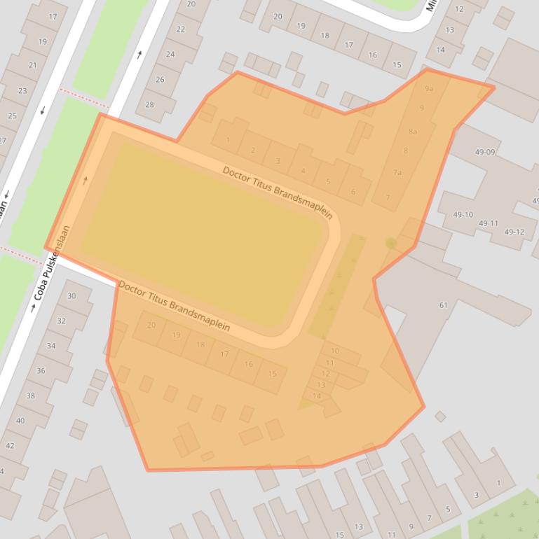 Kaart van postcodegebied 5025WC.