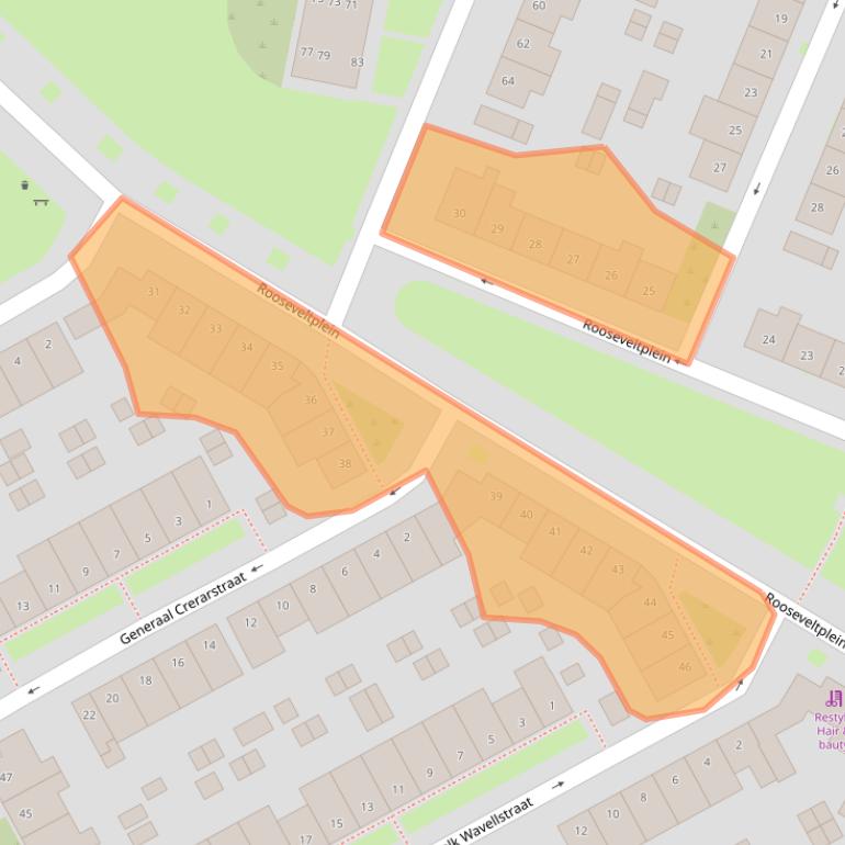 Kaart van postcodegebied 5025WT.