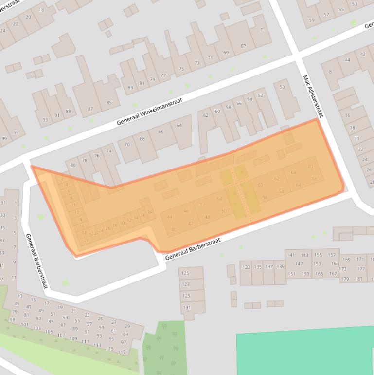 Kaart van postcodegebied 5025XC.