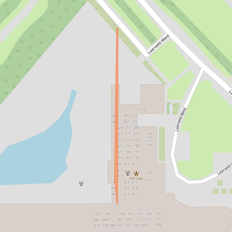 Kaart van postcodegebied 5025XN.