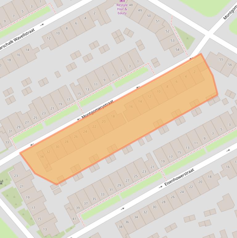 Kaart van postcodegebied 5025XZ.