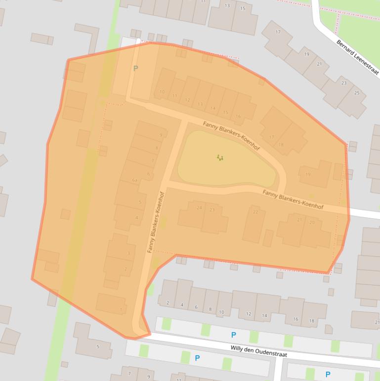 Kaart van postcodegebied 5026CC.