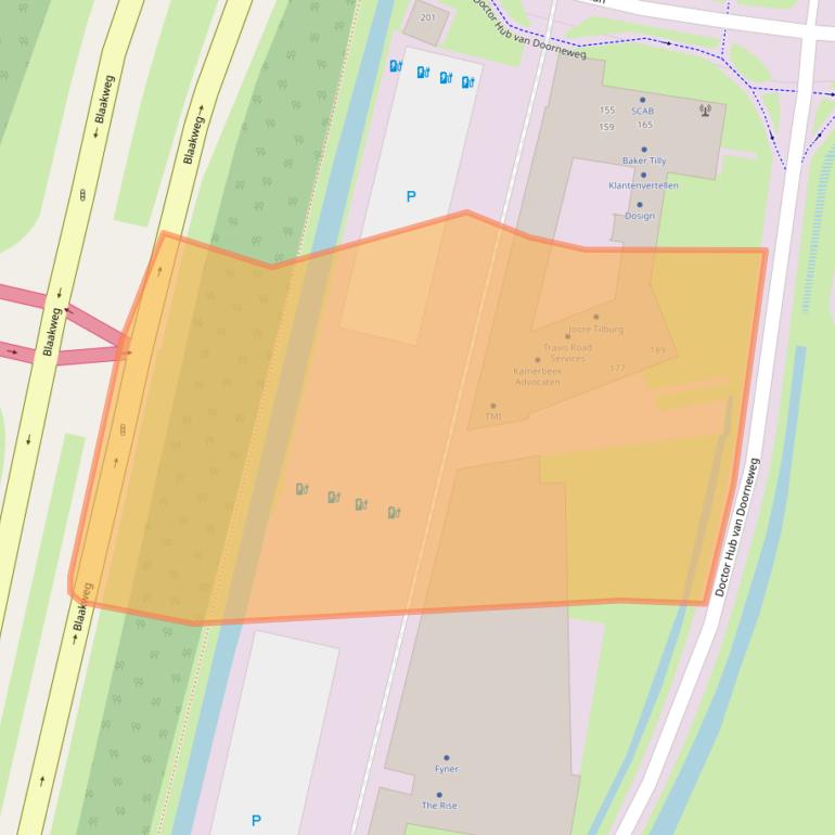 Kaart van postcodegebied 5026RD.