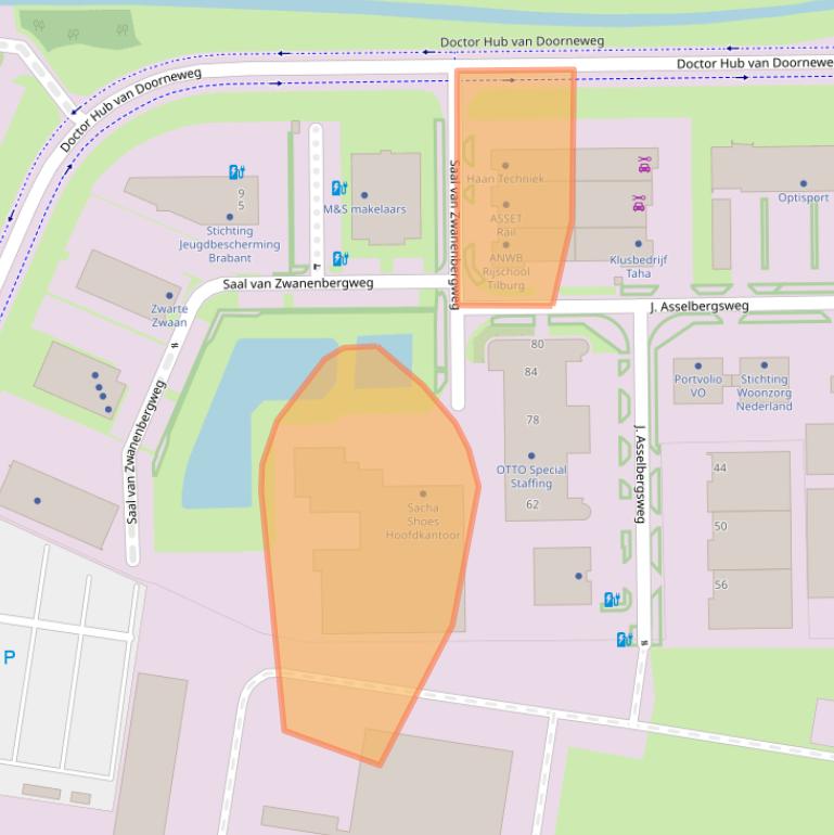 Kaart van postcodegebied 5026RN.