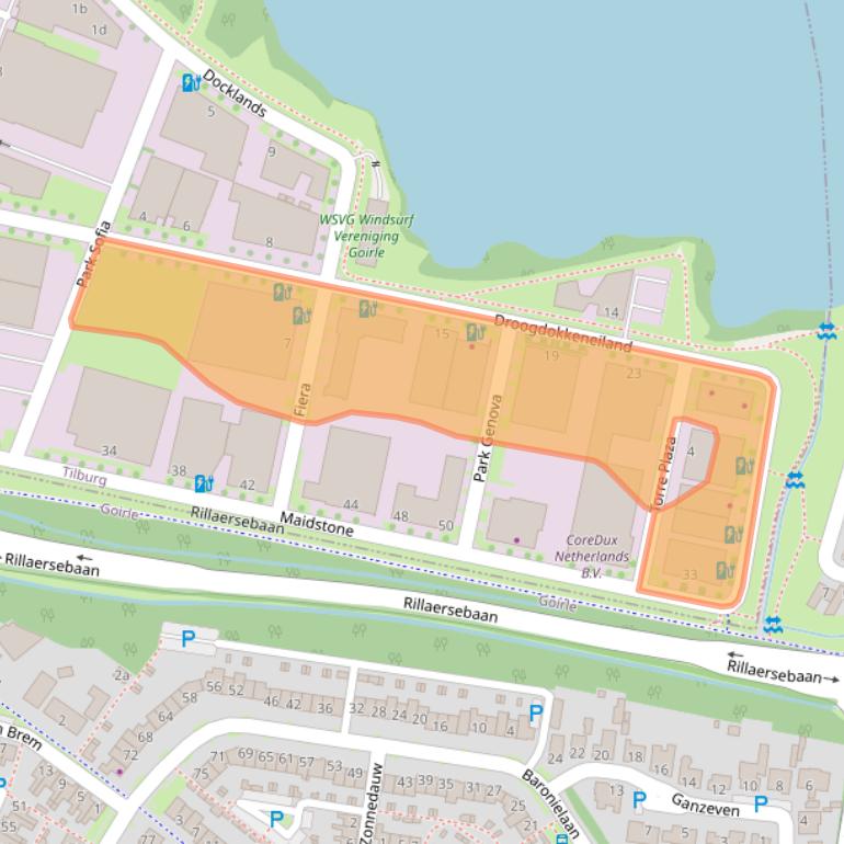 Kaart van postcodegebied 5026SP.