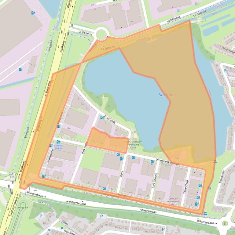 Kaart van postcodegebied 5026SR.