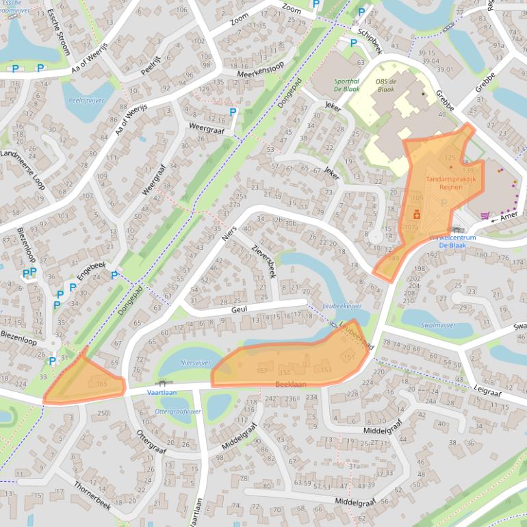 Kaart van postcodegebied 5032AD.