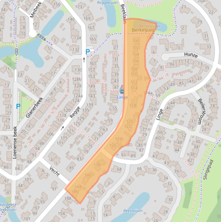 Kaart van postcodegebied 5032AH.