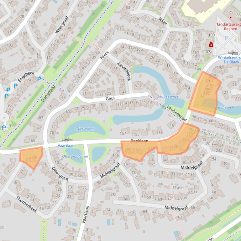 Kaart van postcodegebied 5032AK.