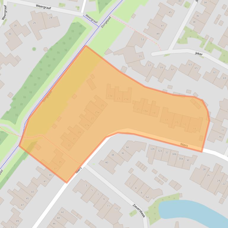 Kaart van postcodegebied 5032AM.