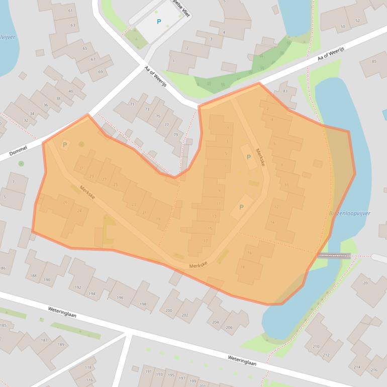 Kaart van postcodegebied 5032CG.