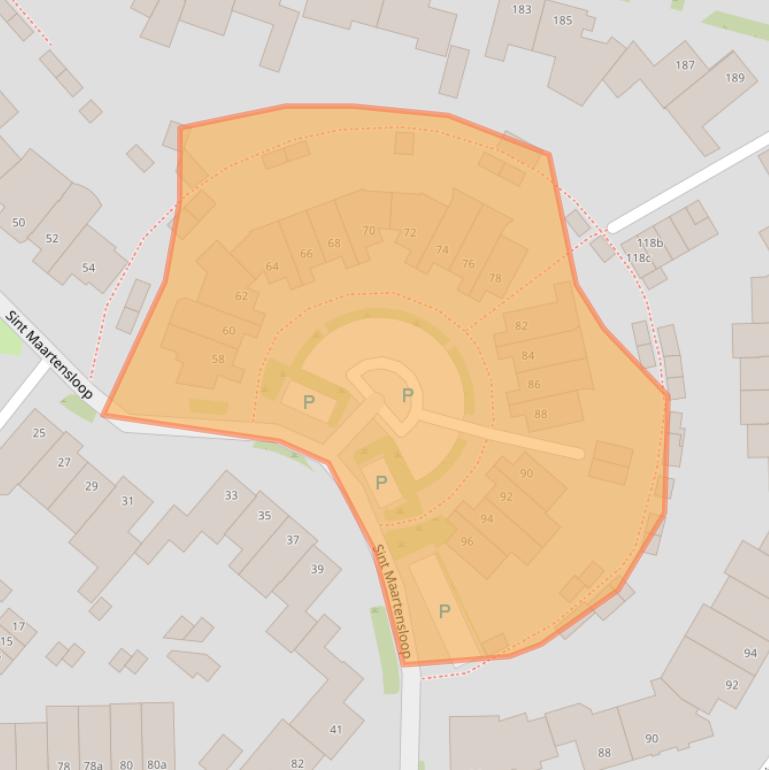 Kaart van postcodegebied 5032CX.