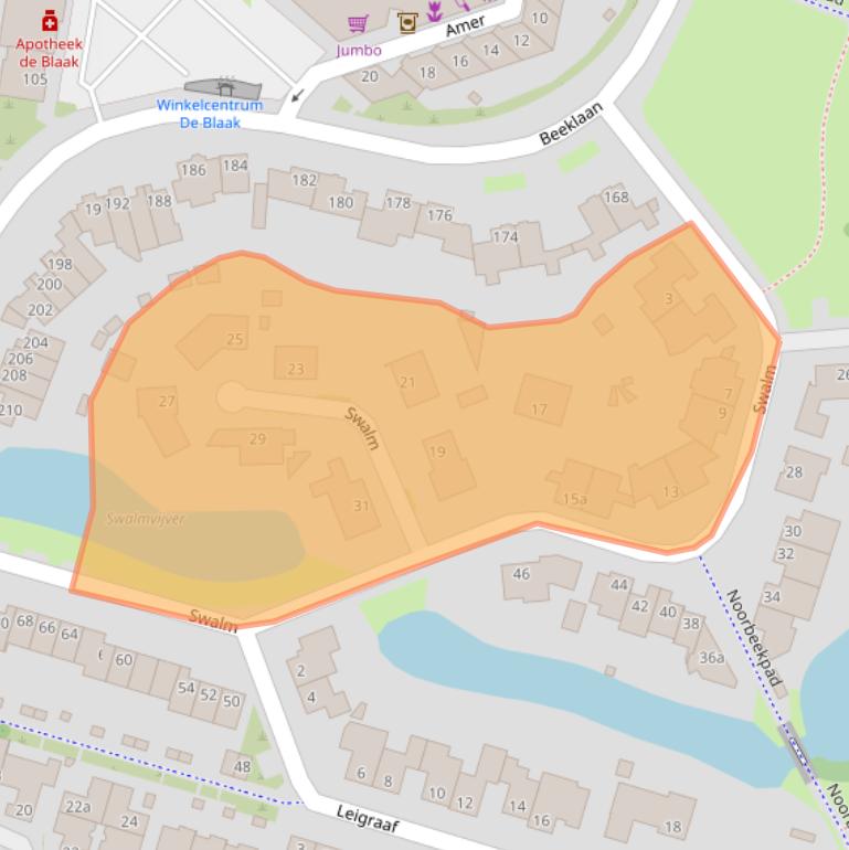 Kaart van postcodegebied 5032EK.