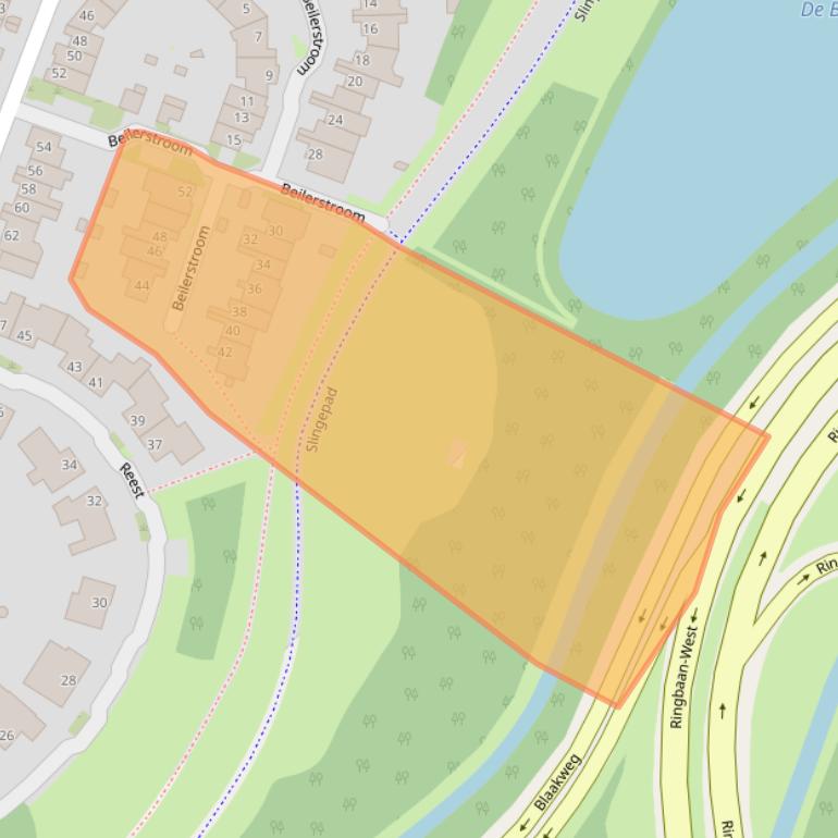Kaart van postcodegebied 5032ES.