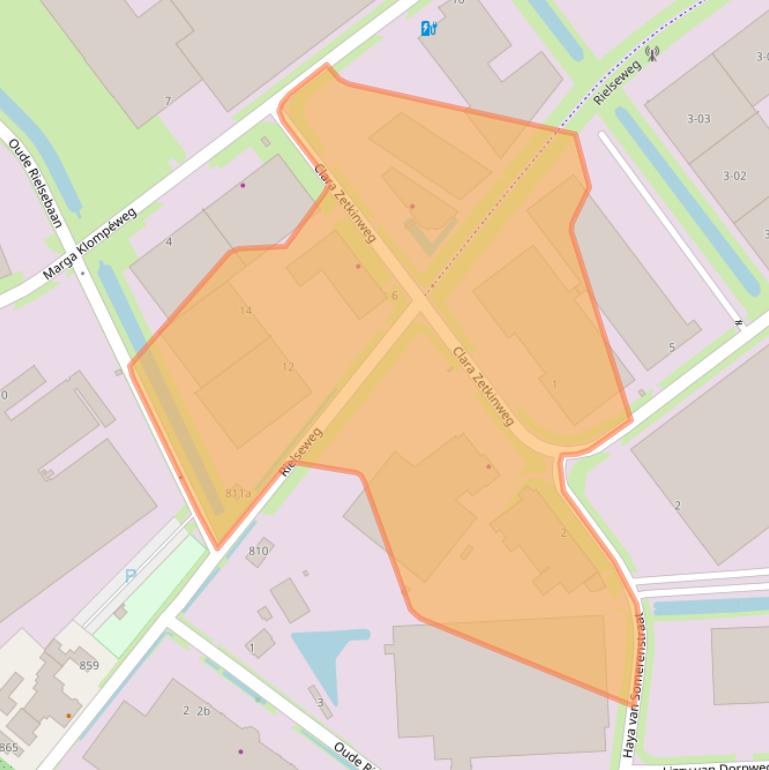 Kaart van postcodegebied 5032ML.