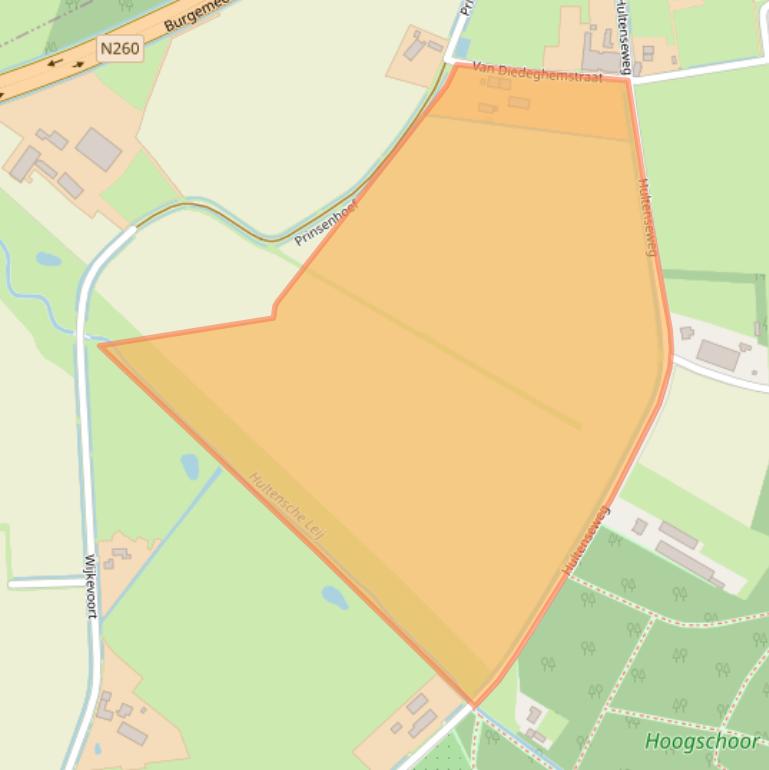Kaart van postcodegebied 5032PK.