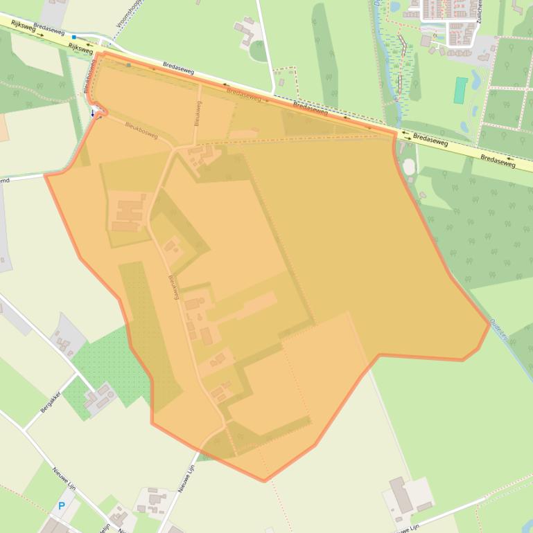 Kaart van postcodegebied 5032PN.