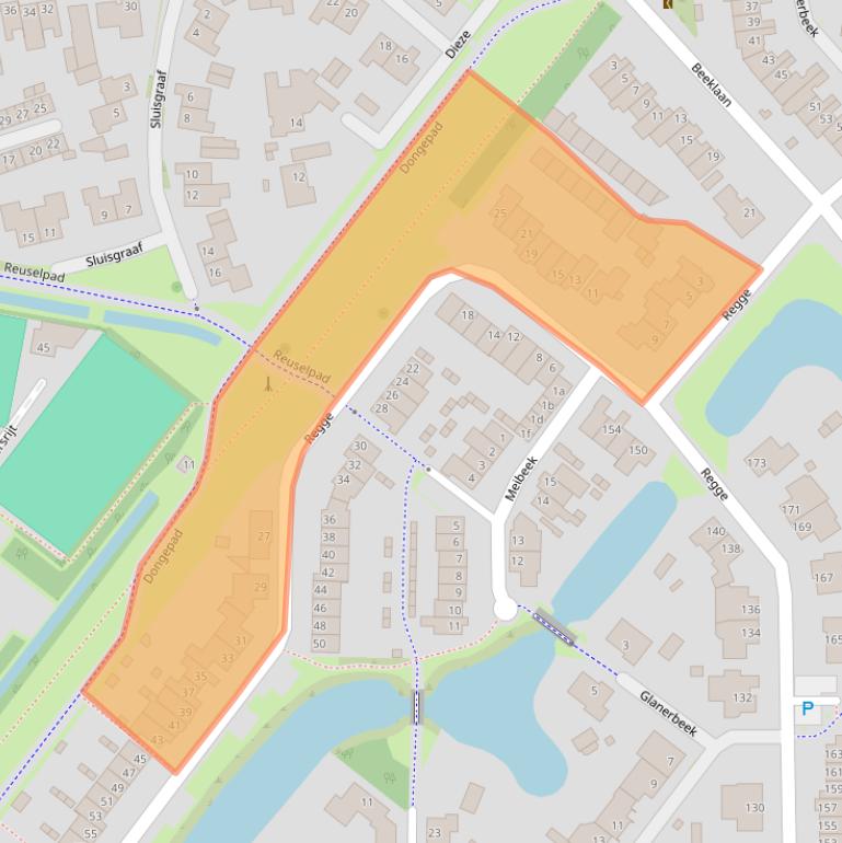 Kaart van postcodegebied 5032RA.