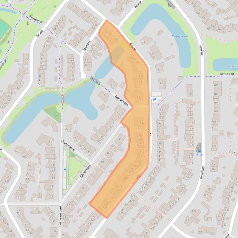 Kaart van postcodegebied 5032RE.