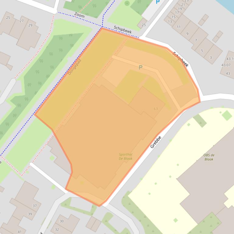 Kaart van postcodegebied 5032RR.