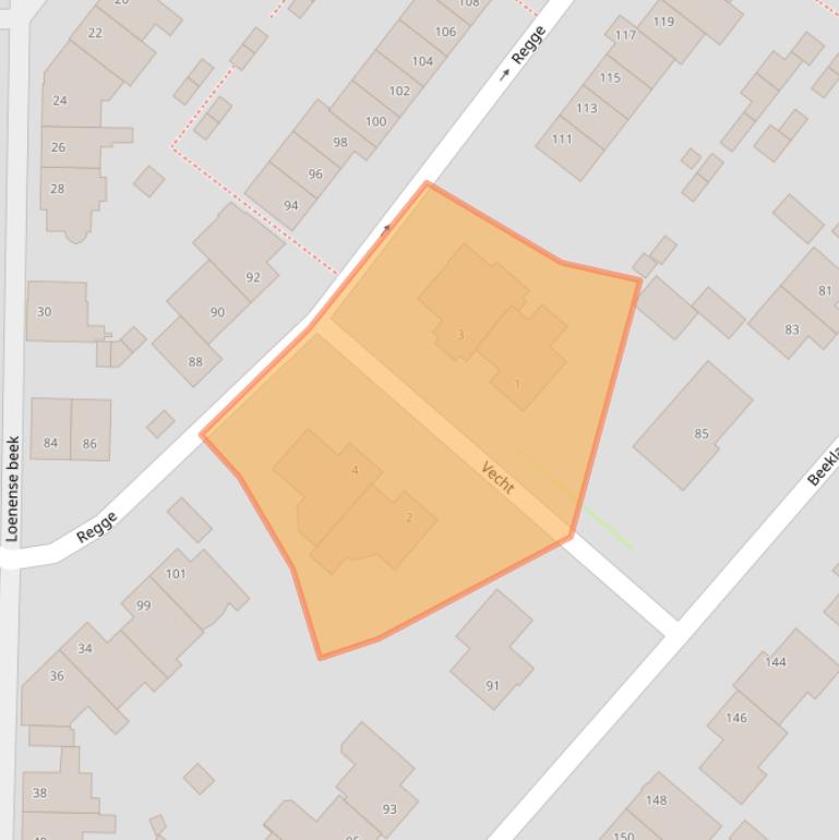 Kaart van postcodegebied 5032RV.