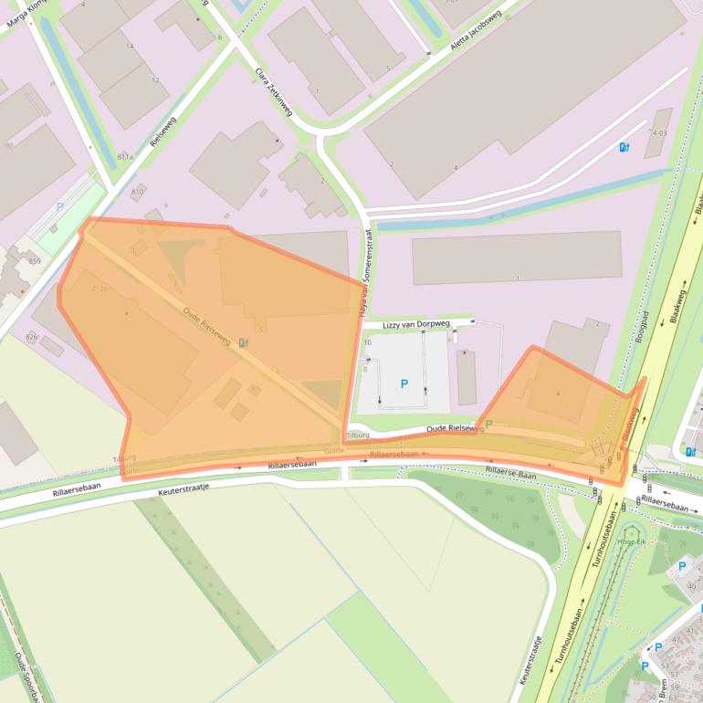 Kaart van postcodegebied 5032SH.