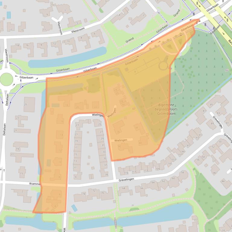 Kaart van postcodegebied 5032TM.