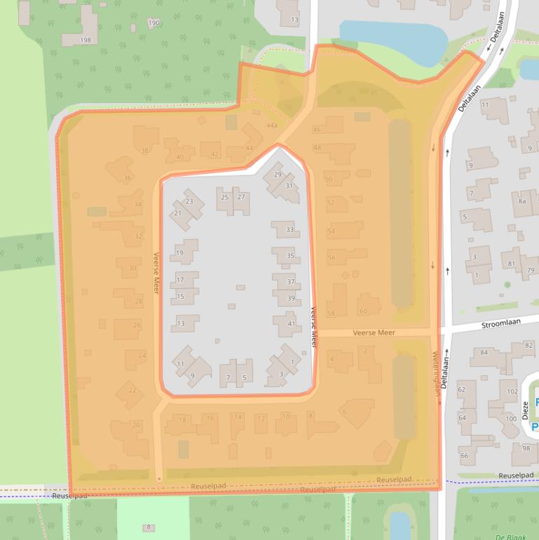 Kaart van postcodegebied 5032TT.