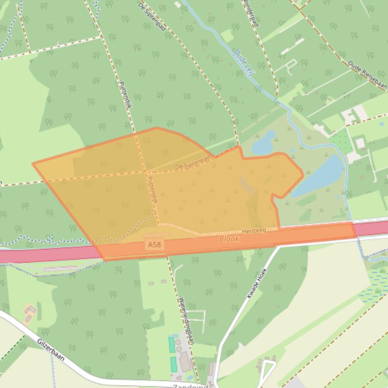 Kaart van postcodegebied 5032VB.
