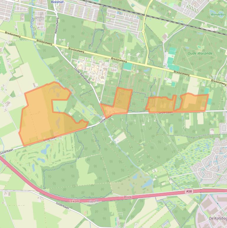 Kaart van postcodegebied 5032VD.