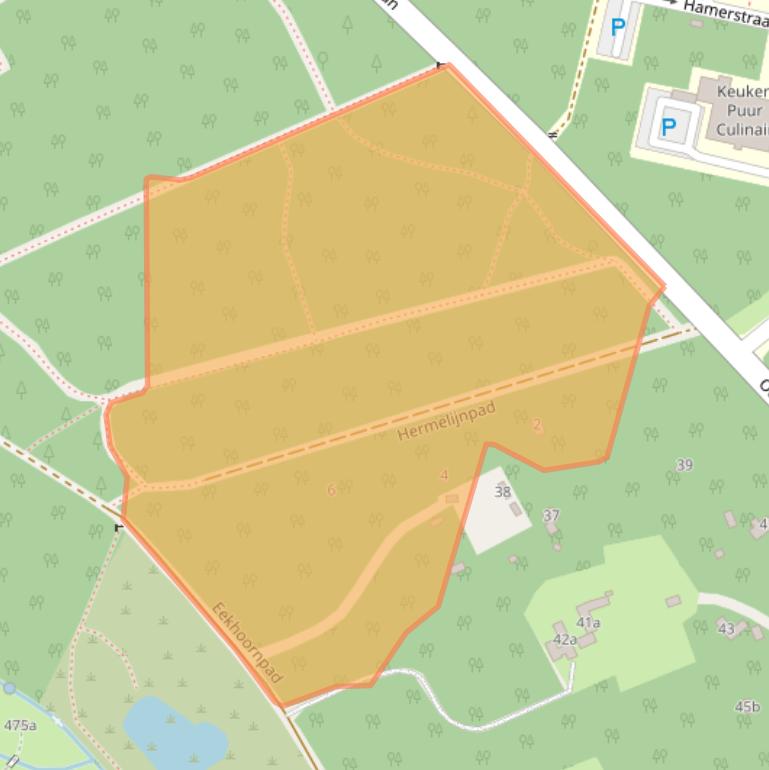 Kaart van postcodegebied 5032VG.