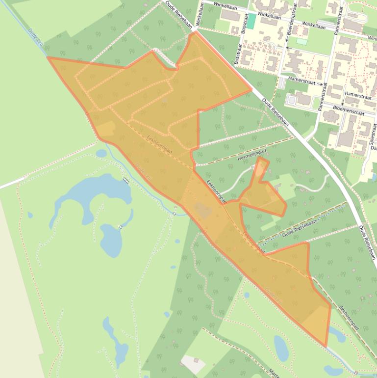 Kaart van postcodegebied 5032VJ.