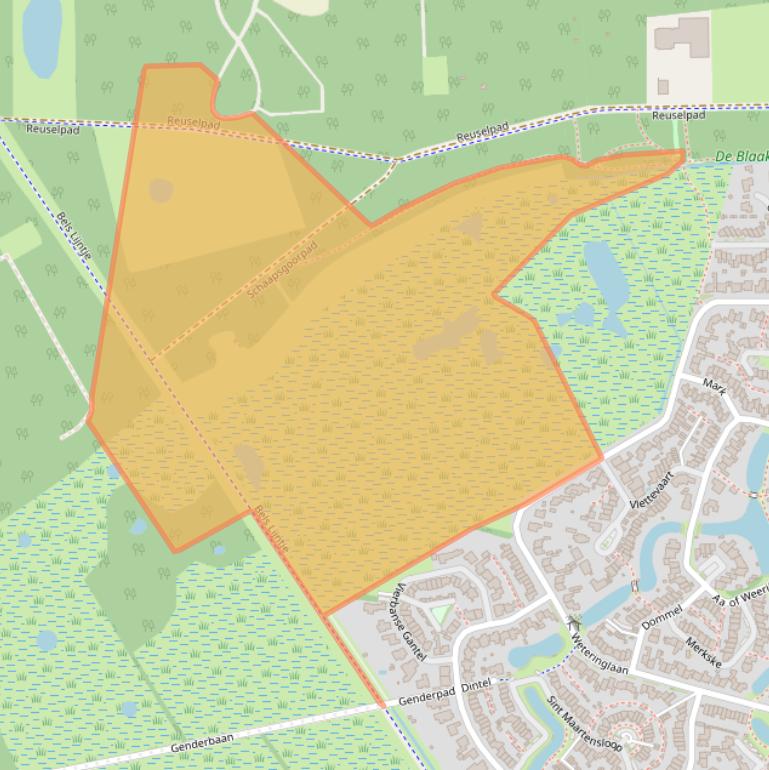 Kaart van postcodegebied 5032VS.