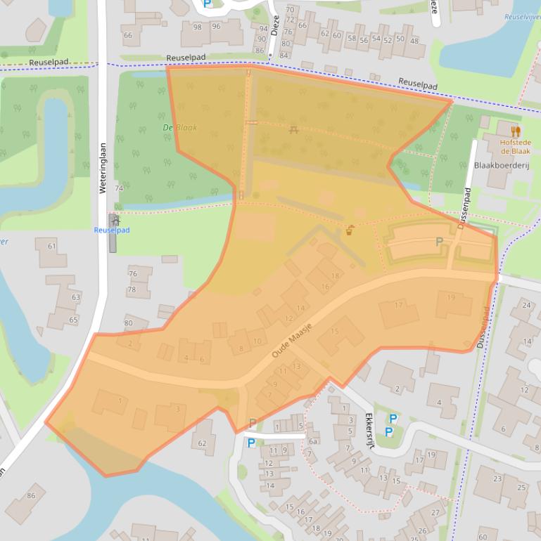 Kaart van postcodegebied 5032WH.