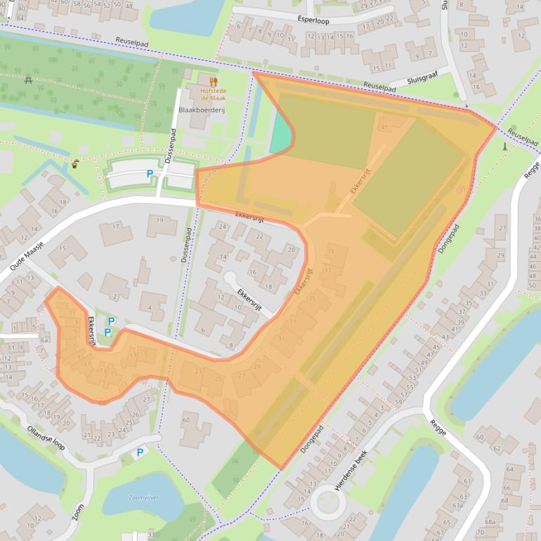 Kaart van postcodegebied 5032WN.