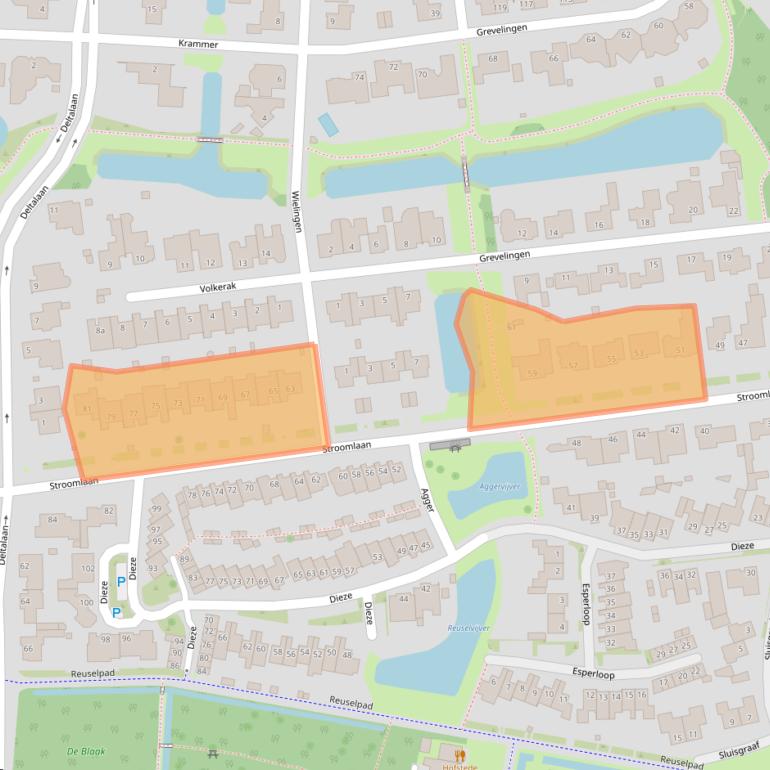 Kaart van postcodegebied 5032XD.