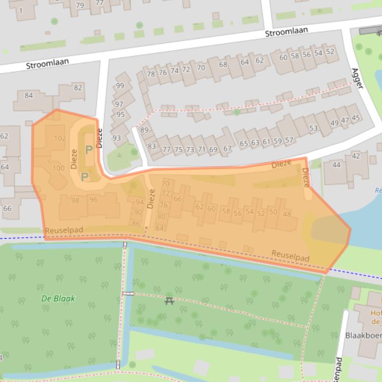 Kaart van postcodegebied 5032XJ.