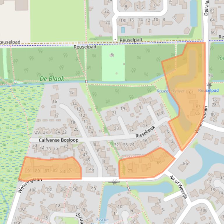 Kaart van postcodegebied 5032XP.