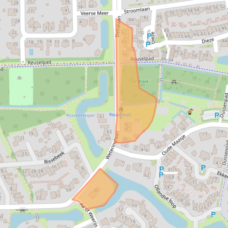 Kaart van postcodegebied 5032XS.