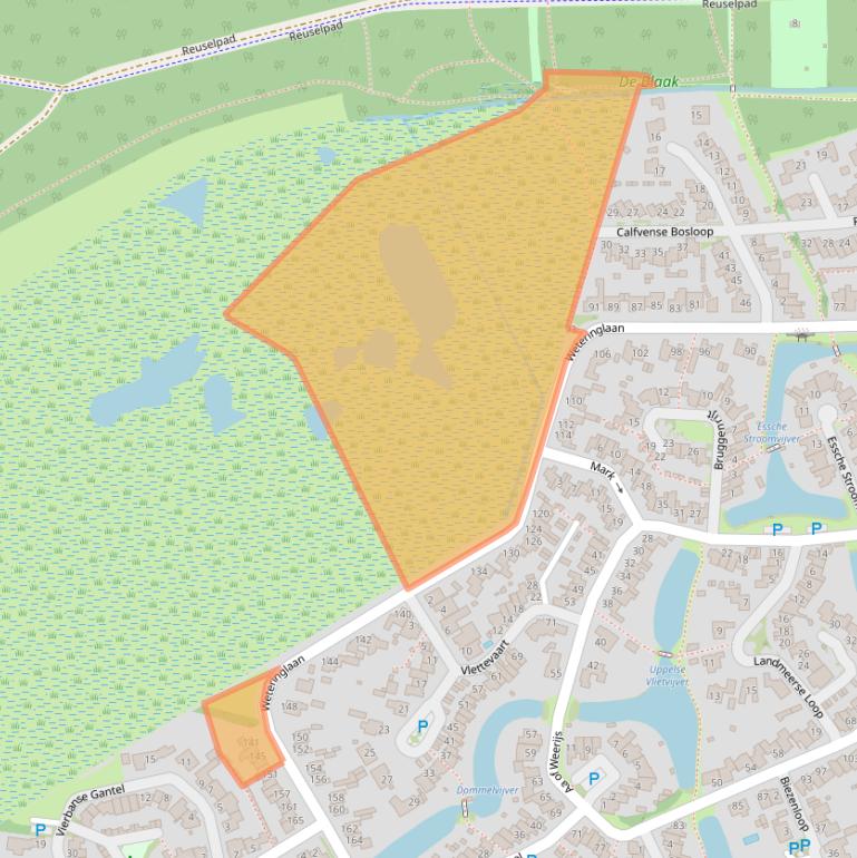 Kaart van postcodegebied 5032XX.