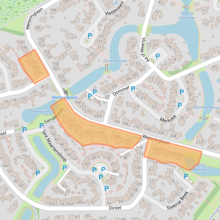 Kaart van postcodegebied 5032XZ.