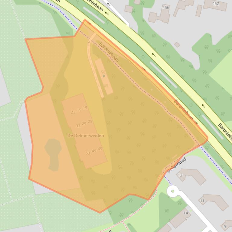 Kaart van postcodegebied 5032ZB.