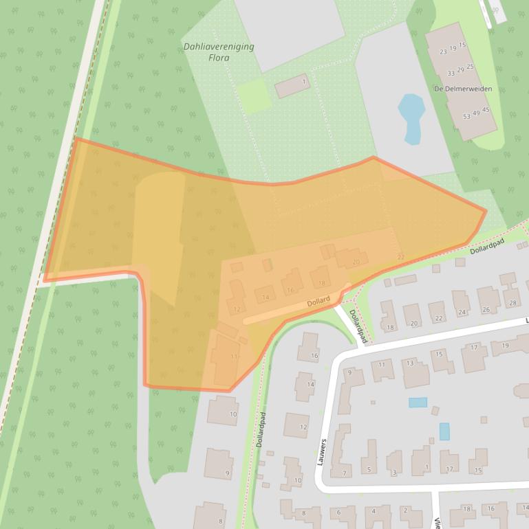 Kaart van postcodegebied 5032ZE.