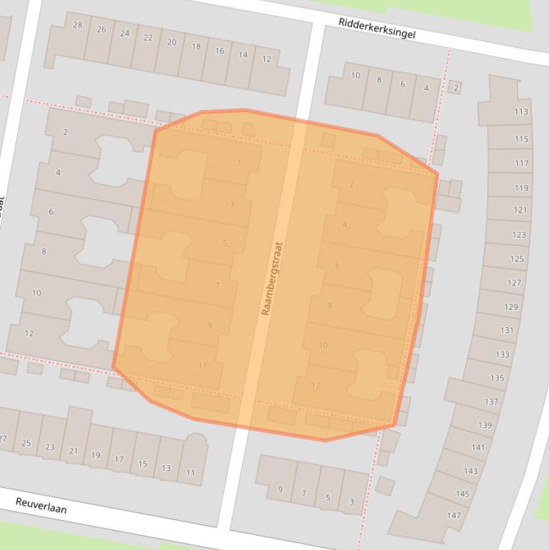 Kaart van postcodegebied 5035AD.