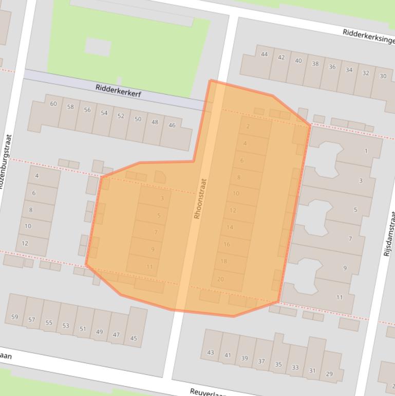 Kaart van postcodegebied 5035AG.