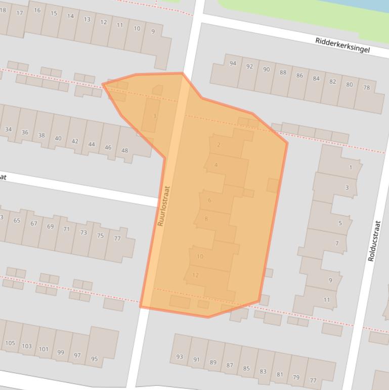 Kaart van postcodegebied 5035AL.
