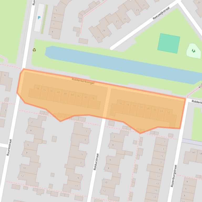Kaart van postcodegebied 5035AR.