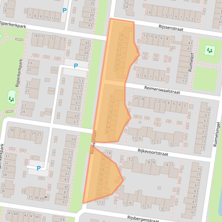 Kaart van postcodegebied 5035BB.