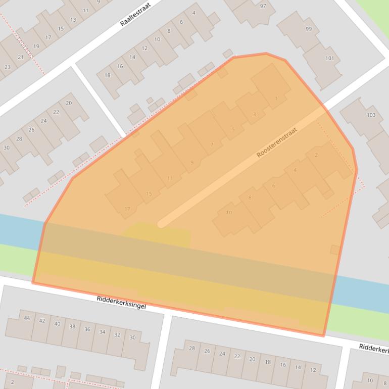 Kaart van postcodegebied 5035CA.