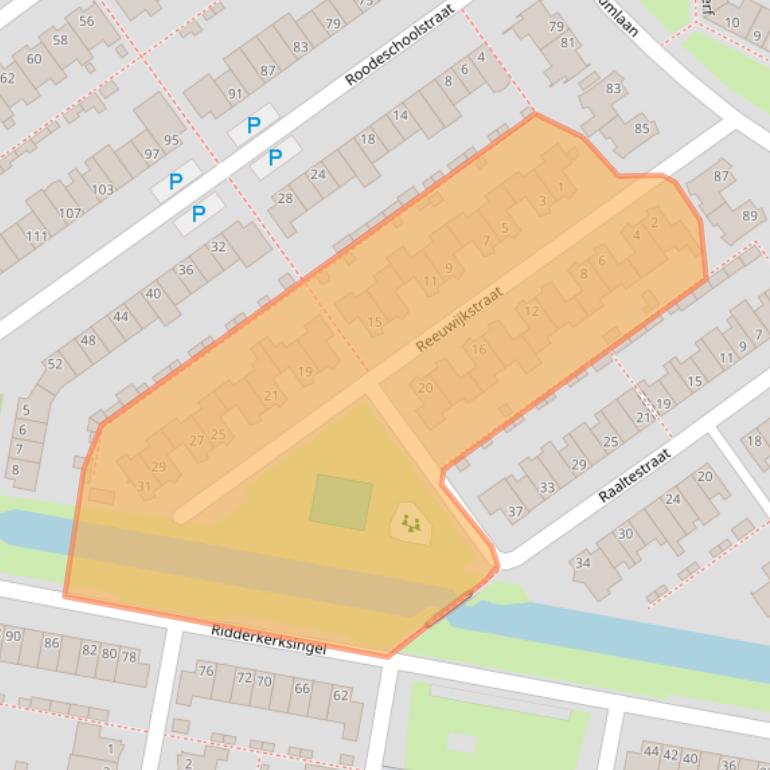 Kaart van postcodegebied 5035CC.